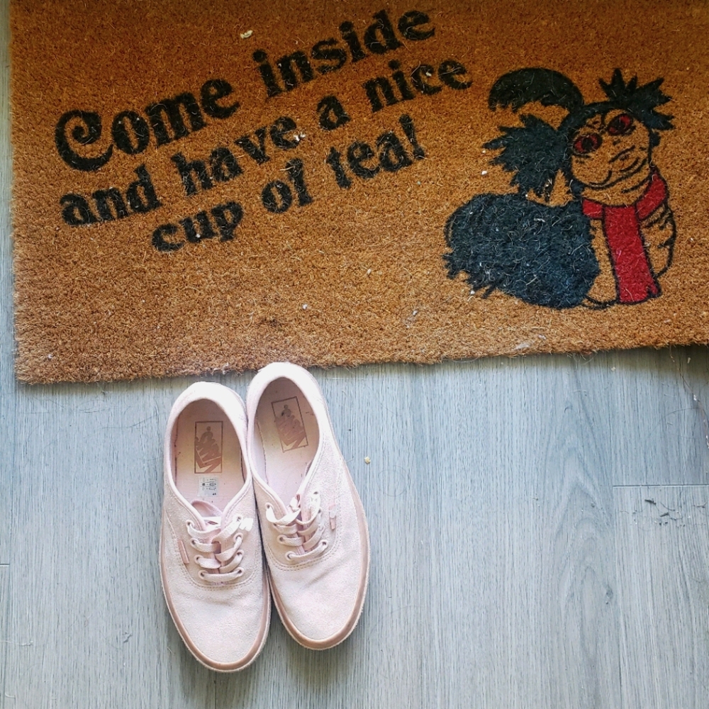 Pink Suede Vans shoes